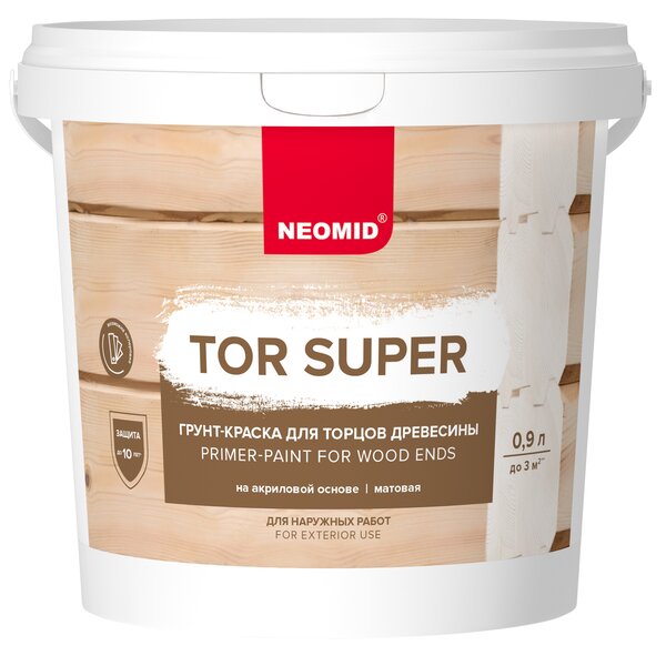 Неомид TOR SUPER грунт-краска для торцов 0,9л